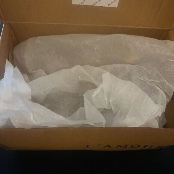 L'Amour Shimmering Gold Ballet Flats - Picture 8 of 9